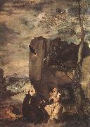 VELAZQUEZ, Diego Rodriguez de Silva y Sts Paul the Hermit and Anthony Abbot ar painting